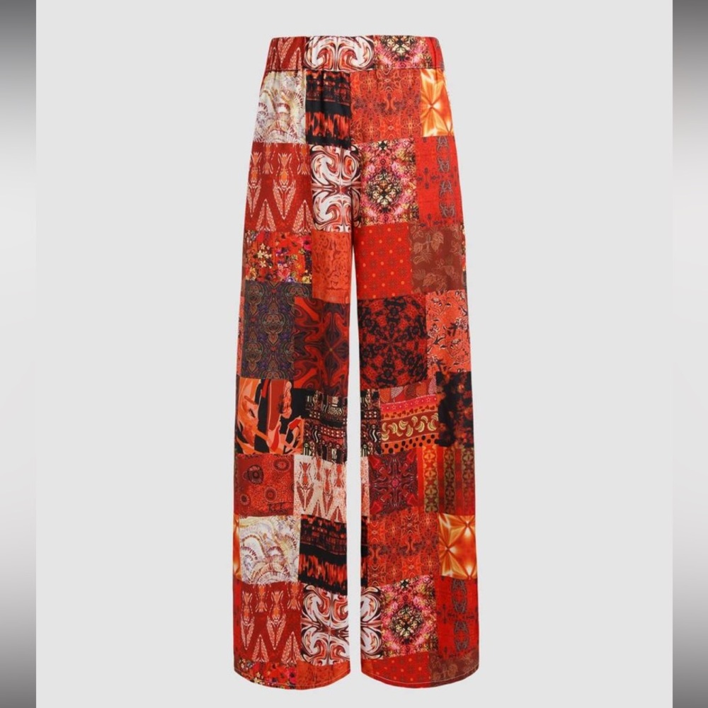 Cider Patchy Wide Leg Pants